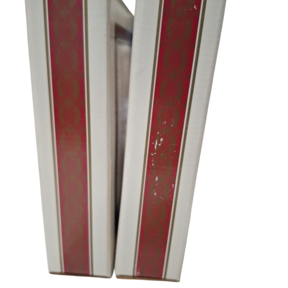 Vtg Avon 1876 Cape Cod Collection Ruby Red Glass Dessert Plates Set Of 4 NOB - Picture 6 of 10